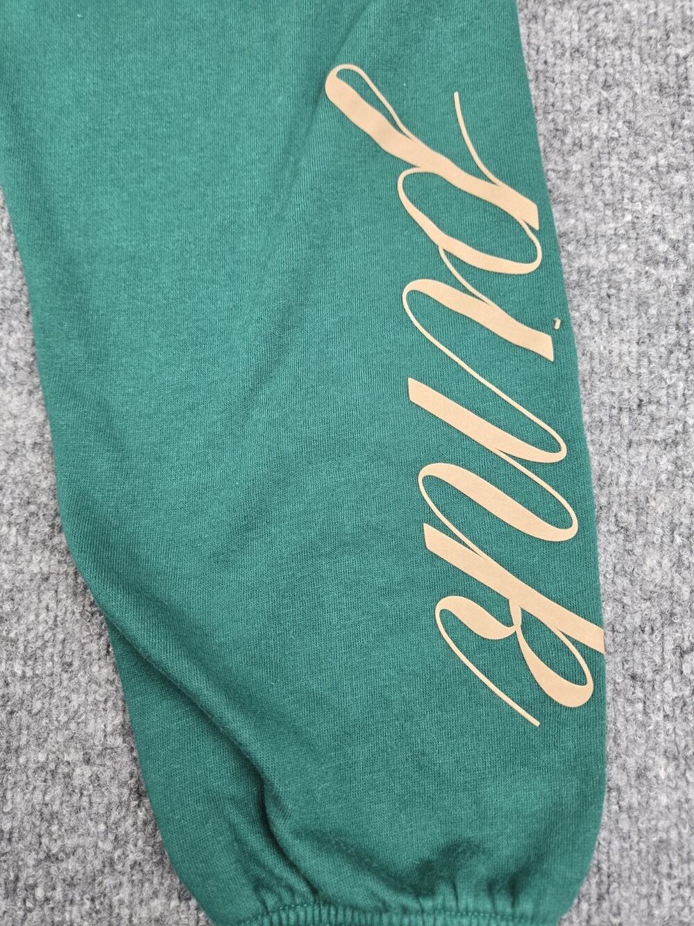 PINK Everyday Fleece High-Waist Gym Pants Sz Small - Garnet Green #967